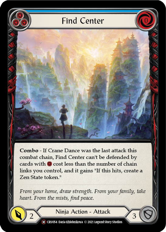 Find Center [U-CRU054] (Crucible of War Unlimited)  Unlimited Rainbow Foil