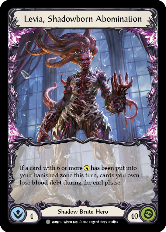 Levia, Shadowborn Abomination // Levia [MON119 // MON120] (Monarch)  1st Edition Normal