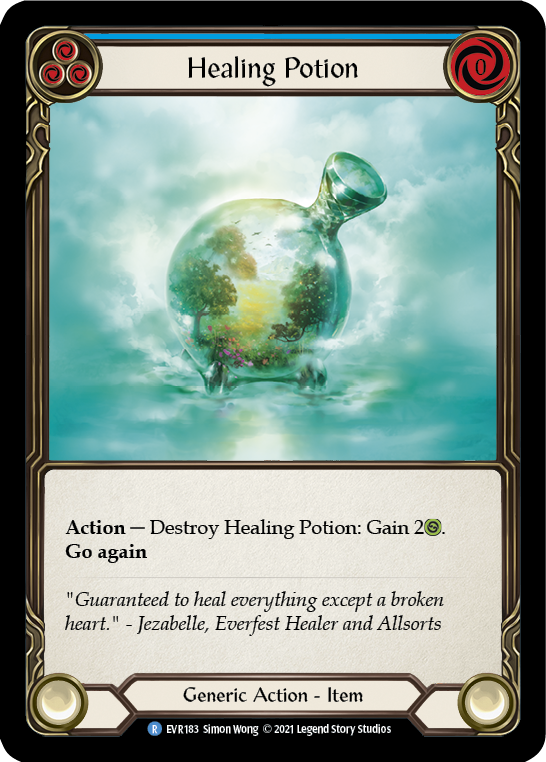 Healing Potion [EVR183] (Everfest)  1st Edition Cold Foil