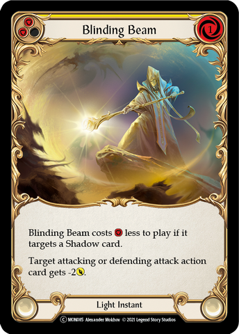 Blinding Beam (Yellow) [U-MON085-RF] (Monarch Unlimited)  Unlimited Rainbow Foil